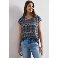 Street One Chemisier bleu / marron / jaune / blanc