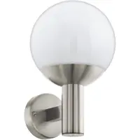 Eglo Applique murale LED d'extérieur, Smart Home, acier inoxydable, H 31,5 cm