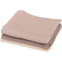 Sebra Carrés de mousseline - 3 Pack - Clair de lune Beige - - UneTaille - carrés de mousseline