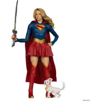 Mcfarlane Toys Supergirl & Baby Krypto Figure 17 Cm Rouge