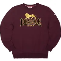 Lonsdale Sweat-shirt 'LAWINS' jaune / bordeaux / noir