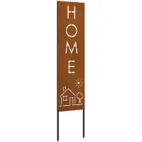 vidaXL Écran de confidentialité de jardin Fretwork Rouillé 32 x 140 cm