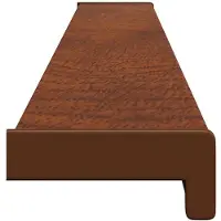 vidaXL Appui de fenêtre Bois brun 120 x 15 x 4,5 cm PVC