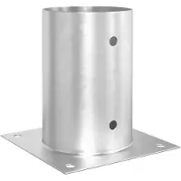 vidaXL Ancre ronde au sol 12 pcs Argenté 15 x 15 x 15 cm métal
