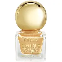 Pupa Milano Vernis à ongles pailleté effet 3D Shine Bright 001 - Sable doré (9 ml)