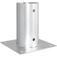 vidaXL Ancre ronde au sol 12 pcs Argenté 15 x 15 x 15 cm métal