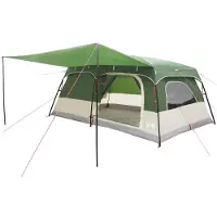 vidaXL Tente familiale pour 16 personnes, verte, en polyester et en acier