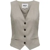 ONLY Gilet de costume 'ONLLIinda' mastic