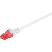 Goobay Câble patch CAT 6, U/UTP, blanc, 20 m - Conducteur en aluminium recouvert de cuivre (CCA)