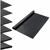 vidaXL Revêtement de sol noir 1,2 x 2 m en caoutchouc