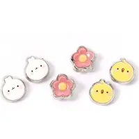 Molang Set de clous d'oreilles de - & Piu Piu - pour Unisexe - couleur argent - Taille Standard