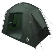 vidaXL Tente cabane avec toit, vert olive, 210 x 210 x 138 cm, polyester