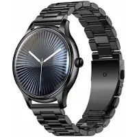 COLMI Montre connectée L28 (noire + bracelet en acier noir)