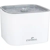 Eyenimal Fontaine A Eau Bloom - Contenance 2 Litres - Blanc Et Vert - Pour Chat