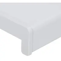 vidaXL Appui de fenêtre blanc 160 x 35 x 4,5 cm PVC