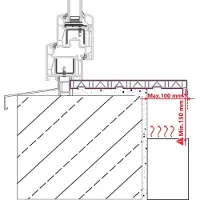 vidaXL Appui de fenêtre noir avec grain de bois 120 x 35 x 4,5 cm PVC