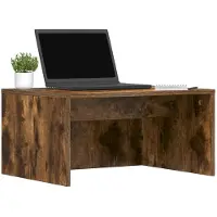 vidaXL Table murale en bois imitation chêne fumé, dimensions : 60 x 45 x 30 cm