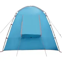 vidaXL Tente cabane avec toit, bleue, 400 x 210 x 180 cm, polyester
