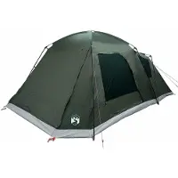 vidaXL Tente de réception pour 12 personnes, couleur vert armée, en polyester et en acier