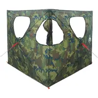 vidaXL Tente de chasse camouflage 145 x 145 x 150 cm en polyester et acier