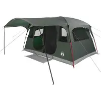 vidaXL Tente tunnel vert olive 427 x 305 x 205 cm en polyester et acier