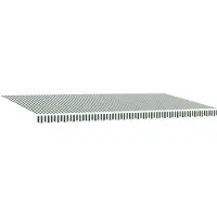 vidaXL Tissu de remplacement pour stores, vert et blanc, 580 x 345 cm, polyester