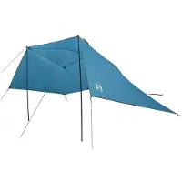 vidaXL Tente de voiture avec toit, bleue, 308 x 215 x 220 cm, polyester et acier