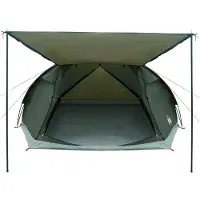 vidaXL Tente de type cabane, 8 personnes, vert armée, polyester et acier
