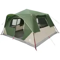 vidaXL Tente instantanée pour 10 personnes, verte, en polyester et en acier