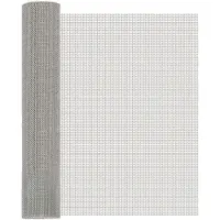vidaXL Écran en mailles 60 x 1000 cm, 8 mailles, acier inoxydable 201, argent