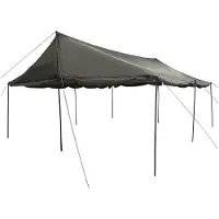 vidaXL Tente familiale marron et gris 600 x 400 x 268 cm en polyester et acier