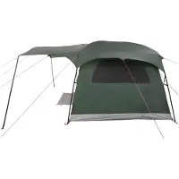 vidaXL Tente tunnel pour 6 personnes, vert olive, polyester et acier