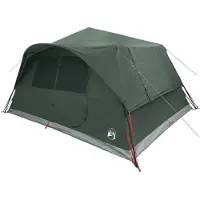 vidaXL Tente instantanée pour 10 personnes, couleur olive, polyester et acier