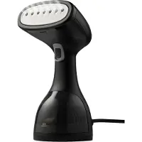 Tomado TSH1201B - Défroisseur pour vêtements - Défroisseur pour les mains - Démêleur - Nettoyeur à vapeur - 2 brosses incluses - Noir