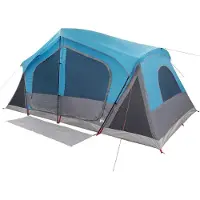 vidaXL Tente cabane bleue 480 x 273 x 205 cm en polyester et acier