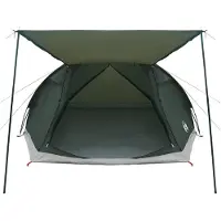 vidaXL Tente de type cabane, 6 personnes, vert armée, polyester et acier