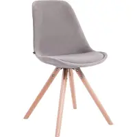 CLP Chaise visiteur Toulouse Velours Rond