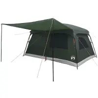 vidaXL Tente familiale vert olive 420 x 305 x 200 cm en polyester et acier
