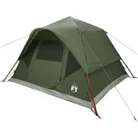 vidaXL Tente Sofort, vert olive, 305 x 275 x 190 cm, polyester et acier