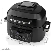 Nedis Friteuse 6l 1600w noir - - KAAFG600BK -
