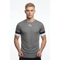 Puma Teamrise Maillot Hommes Manches Courtes - Gris