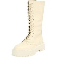 Steve madden Bottes à lacets 'Vroom' blanc cassé