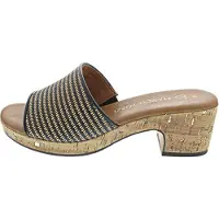 Marco Tozzi Mule noisette / noir