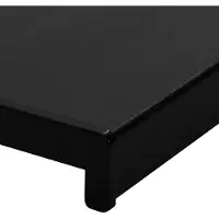 vidaXL Appui de fenêtre noir avec grain de bois 140 x 45 x 4,5 cm PVC