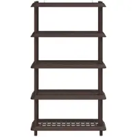 vidaXL Unité de rangement 5 niveaux 100 x 40 x 177 cm PP Marron