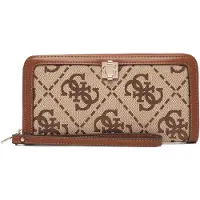 GUESS Portefeuille AUDREY LOGO SLG LRG pour femme, beige : Taille - UNICA Taille : UNICA