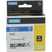 Dymo 1805243 - (12 mm) - Noir sur bleu - Ruban