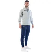 Givova King Cotone Terry Poker Tracksuit Bleu,Gris S Homme