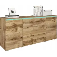 Bratex Commode combinée HERMINA 150 – chêne wotan