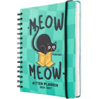 Grupo Calendrier Merchandising Fun de - Meow Meow - Calendrier 2026/2027 - pour Unisexe - vert - Taille Standard